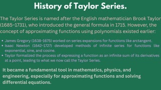 Taylor Math Portrait The Power of Expansion: Understanding the Magic of Taylor Series in ...
