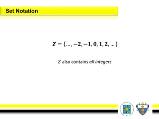 Z Set Mathematical language-and-symbols-including-sets | PDF