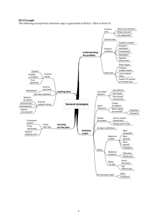 Mathematical Problem Solving And Mind Mapping | PDF