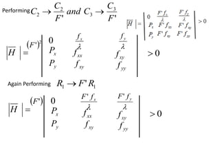Performing and
F
C
C
'
2
2 
'
3
3
F
C
C 

H
0
x
P
y
P

x
f
xx
f
xy
f

y
f
xy
f
yy
f
0

 2
'
F
Again Performing 1
1 'R
F
R 

H
 
'
F 0
x
P
y
P

x
f
F'
xx
f
xy
f

y
f
F'
xy
f
yy
f
0

 