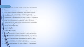  Solution: To construct the proof, let P(n) denote the proposition: “7n+2 + 82n+1 is divisible by
 57.”
 BASIS STEP: To complete the basis step, we must show that P(0) is true, because we want
 to prove that P(n) is true for every nonnegative integer. We see that P(0) is true because
 70+2 + 82·0+1 = 72 + 81 = 57 is divisible by 57. This completes the basis step.
 INDUCTIVE STEP: For the inductive hypothesis we assume that P(k) is true for an arbitrary
 nonnegative integer k; that is, we assume that 7k+2 + 82k+1 is divisible by 57. To complete the
 inductive step, we must show that when we assume that the inductive hypothesis P(k) is true,
 then P(k + 1), the statement that 7(k+1)+2 + 82(k+1)+1 is divisible by 57, is also true.
 The difficult part of the proof is to see howto use the inductive hypothesis.To take advantage
 of the inductive hypothesis, we use these steps:
 7(k+1)+2 + 82(k+1)+1 = 7k+3 + 82k+3
 = 7 · 7k+2 + 82 · 82k+1
 = 7 · 7k+2 + 64 · 82k+1
 = 7(7k+2 + 82k+1) + 57 · 82k+1.
 We can now use the inductive hypothesis, which states that 7k+2 + 82k+1 is divisible by
 57. We will use parts (i) and (ii) of Theorem 1 in Section 4.1. By part (ii) of this theorem, and
 the inductive hypothesis, we conclude that the first term in this last sum, 7(7k+2 + 82k+1), is
 divisible by 57. By part (ii) of this theorem, the second term in this sum, 57 · 82k+1, is divisible
 by 57. Hence, by part (i) of this theorem, we conclude that 7(7k+2 + 82k+1) + 57 · 82k+1 =
 7k+3 + 82k+3 is divisible by 57. This completes the inductive step.
 Because we have completed both the basis step and the inductive step, by the principle of
 mathematical induction we know that 7n+2 + 82n+1 is divisible by 57 for every nonnegative
 integer n.
 