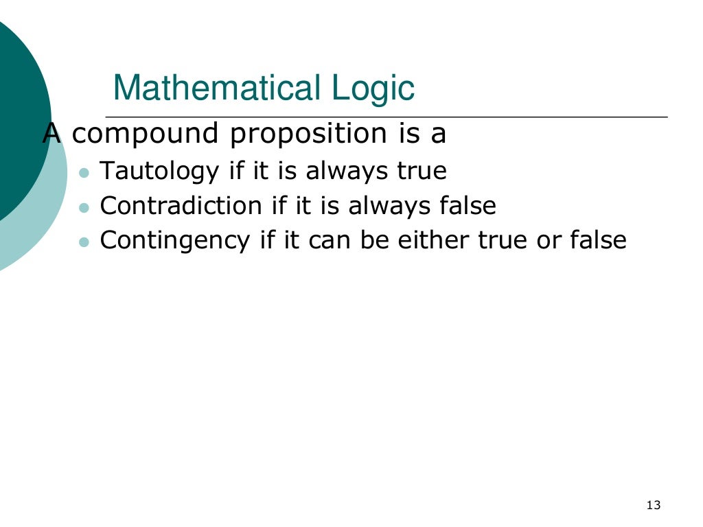 Mathematical Logic Part 1