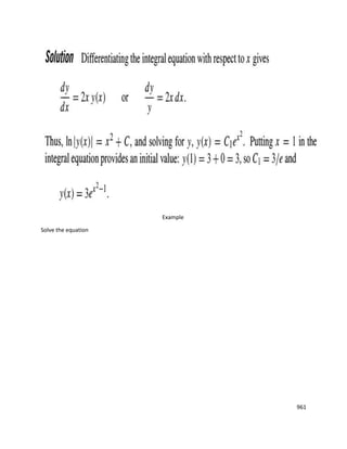 961
Example
Solve the equation
 