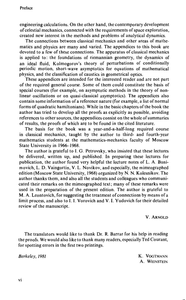 Mathematical methods of classical mechanics arnold | PDF | Currencies ...