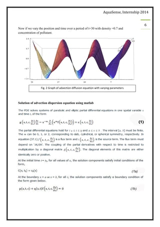 Mathematical modeling and parameter estimation for water quality ...