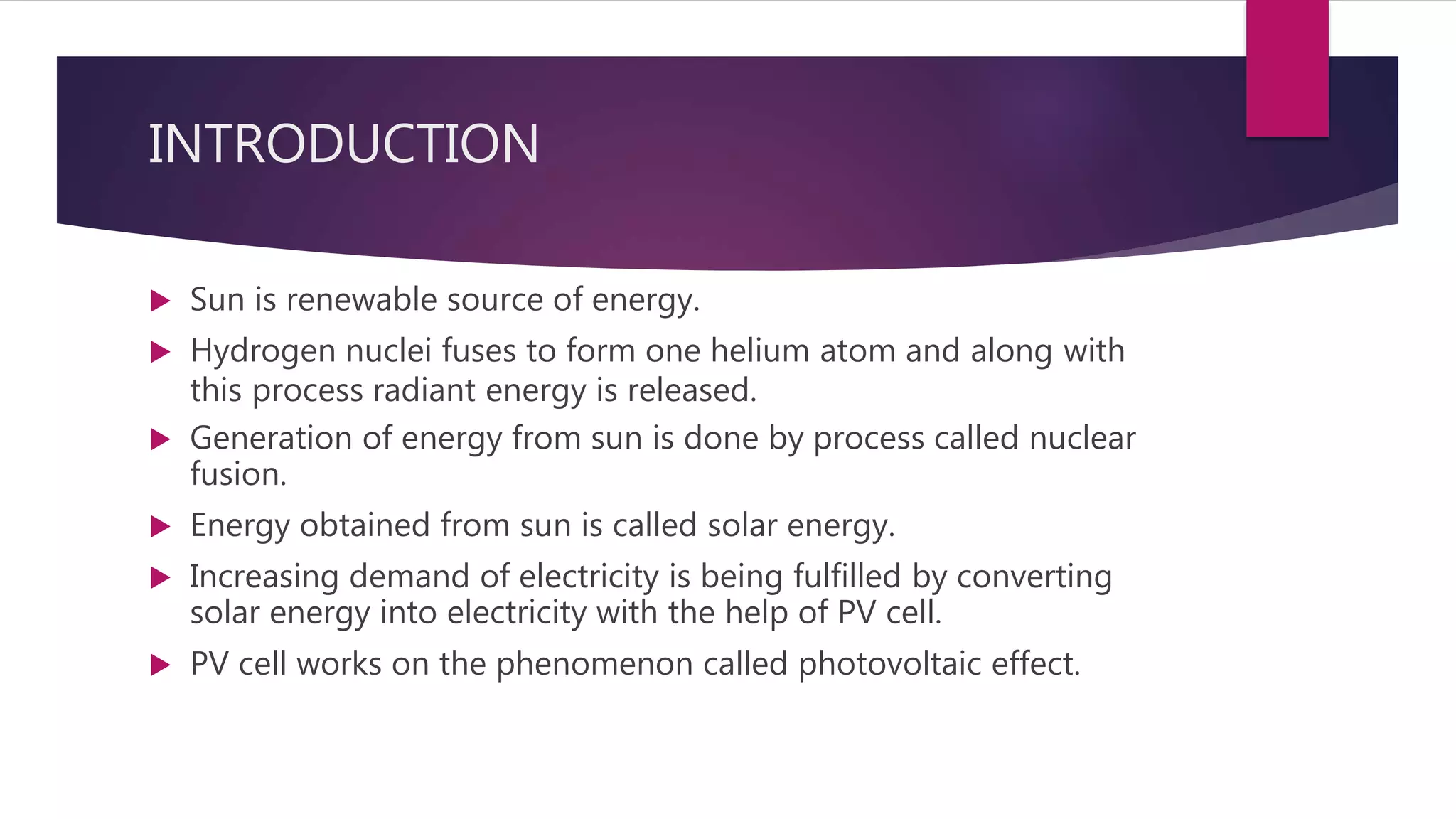 Mathematical modeling and simulation of solar panel | PPTX