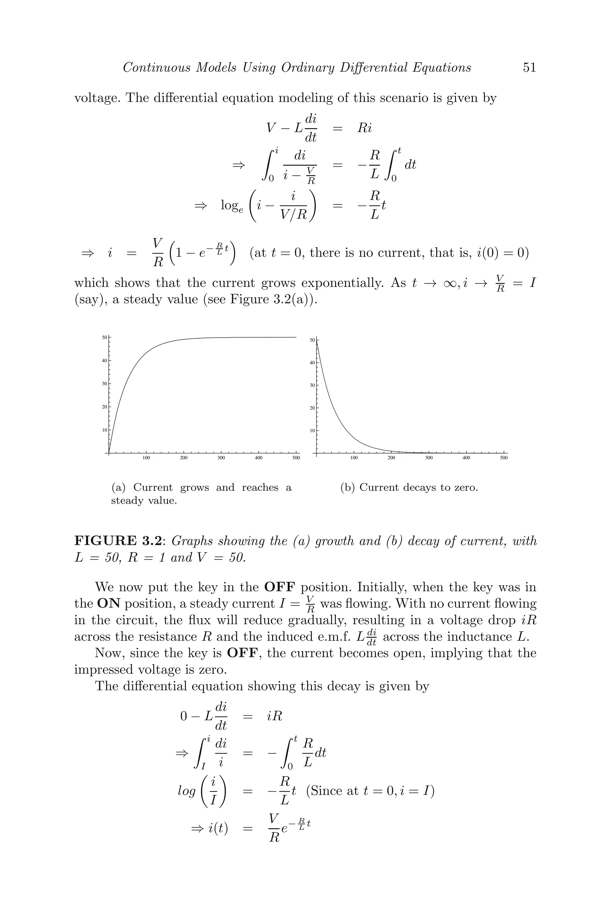 Mathematically Modeling Discrete Processes 43
the approximate number of pages the author needs to write each day to
complete the book.
18. You are counseling a recent graduate on retirement planning. You es-
timate he will earn 9% per year (or 0.75% per month) on a retirement
account. With his high-paying job, he will be able to invest Rupees 5000
per month initially. To allow for inﬂation and pay raises, you suggest
increasing this amount by 0.5% per month. Assume that he makes his
ﬁrst deposit at the end of his ﬁrst month of employment.
(i) Formulate a discrete dynamical system that models the amount in
this person’s retirement account and solve it.
(ii) Graphically, determine the balance in the account after 20 years and
use the analytic solution to verify it.
(iii) How does the analytic solution change if the monthly investment
increases by 0.75% per month instead of 0.5% per month?
19. Let the kidneys ﬁlter out 45% of the vitamin A in the plasma each day
and the liver absorb 35% of the vitamin A in the plasma each day. Also,
2% of the vitamin A in the liver is absorbed back into the plasma each
day. Let 15% of the vitamin A in the plasma convert to a chemical B
and 5% of the chemical B is ﬁltered out by the kidney each day. Assume
that the daily intake is 2 mg of vitamin A and 1 mg of the chemical B
each day.
(i) Formulate a discrete dynamical model for vitamin A in the plasma,
vitamin A in the liver and chemical B.
(ii) Find the equilibrium solution and check for its stability.
(iii) Suppose a person ingests 1.4 mg of vitamin A each day and wants
the equilibrium for vitamin A in the plasma to be 3 mg. How much of
the chemical B should you ingest each day to accomplish this? What
will be the equilibrium amount of the chemical B in the plasma and
what will be the equilibrium amount of vitamin A in the liver with this
consumption?
20. Consider a linear predator-prey model. Let the prey’s growth rate be
1.2 and that of the predator be 1.3; the prey population diminishes by
0.3 times that of the predator; the predator’s population is increased by
0.4 times that of the prey. Construct a discrete model from the given
information and discuss its stability.
21. Let the two species xn and yn compete for food, water, habitat etc. at
any time n. Both the species grow at the rate r1 and r2 respectively
and they diminish by an amount directly proportional to the size of the
other, say at a rate S1 and S2 respectively.
(i) Formulate a linear competition model with the above information.
(ii) Suppose there is a constant migration or constant immigration, K1
and K2 respectively, how will the model change?
 