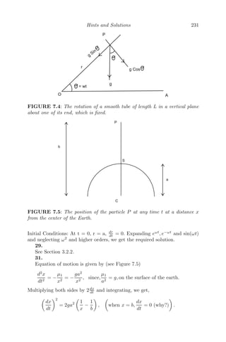 = 0
This is a transcendental equation, which has inﬁnite many eigenvalues. One
of the eigenvalues is λ = −1. The rest are given by and λ = −1 + me−τ
a+1 e−τλ
.
Using Theorem 5.3.1.1, we get A = −1 and B = me−τ
a+1 . Clearly, B  A and
A + B = −1 + me−τ
a+1 . Therefore, the washout state is stable if me−τ
a+1  1 and
unstable if me−τ
a+1  1 (please note that the survival state exists if the washout
state is unstable).
In a similar manner, for the survival state, the characteristic equation is
given by
(λ + 1)

λ + 1 −
me−τ
a + 1
e−τλ

= 0. (5.6)
Using Theorem 5.3.1.1, we conclude that the survival state (S∗
, B∗
) is always
asymptotically stable whenever it exists as A+B = −(1−S∗
)e−τ am
(a+S∗)2  0.
(iii) Numerical simulation is left to the reader (MATLAB code has been pro-
vided).
Problem 5.4.5 The delayed Lotka-Volterra competition system is given by
dx
dt
= x(t)[2 − αx(t) − βy(t − τ)]
dy
dt
= y(t)[2 − γx(t − τ) − δy(t)]
(i) Obtain the steady state solution(s).
 