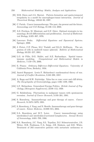 178 Mathematical Modeling: Models, Analysis and Applications
is A3 = a2
3 − b2
3  0. Since (a3 + b3) is positive (from the non-delay case), we
must have (a3 − b3)  0 and this gives
y∗
[br2{μ2μ3 +
p1(g1p2x∗
y∗
g3+y∗ − μ3z∗
(g1 + z∗
))
(g1 + z∗)2
}br2y∗
−
ax∗
y∗
(g2 + y∗)2
−
p1z∗
g1 + z∗
 0
p1{
g1p2x∗
y∗
μ3(g3 + y∗)(g1 + z∗)2
+
z∗
g1 + z∗
}  μ2
 p1{
g1p2x∗
(g2g3 + 2g3y∗
+ (y∗)2
)
μ3(g3 + y∗)2(g1 + z∗)2
+
z∗
g1 + z∗
}
Hence, we can say that there is a positive ω0 satisfying (5.14), that is, the
characteristic equation (5.10) has a pair of purely imaginary roots of the form
± iω0. Eliminating sin(τω) from (5.12) and (5.13), we get,
cos(ωτ) =
(a1ω2
− a3)(b3) + (ω3
− a2ω)(b2ω)
(b3)2 + (b2ω)2
Then τ∗
n corresponding to ω0 is given by
τ∗
n =
1
ω0
arccos[
(a1ω2
0 − a3)(b3) + (ω3
0 − a2ω0)(b2ω0)
(b3)2 + (b2ω0)2
] +
2nπ
ω0
(5.15)
For τ = 0, E∗ is stable. Hence, E∗ will remain stable for τ  τ0 where
τ0 = τ∗
0 as n = 0 [33].
5.4.1.5 Estimation of the Length of Delay to Preserve Stability
The linearized form of the system (5.7) is
dx
dt
=

p1z∗
g1 + z∗
− μ2

x +
p1z∗
g1 + z∗
x(t − τ) + cy +
p1g1x∗
(g1 + z∗)2
z(t − τ)
dy
dt
= −
ay∗
g2 + y∗
x +

ax∗
y∗
(g2 + y∗)2
− r2by∗

y
dz
dt
= −
p2y∗
g3 + y∗
x +
p2g3x∗
(g3 + y∗)2
y − μ3z
Taking the Laplace transform of the above linearized system we get,
 