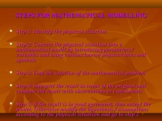 Mathematical modelling | PPT
