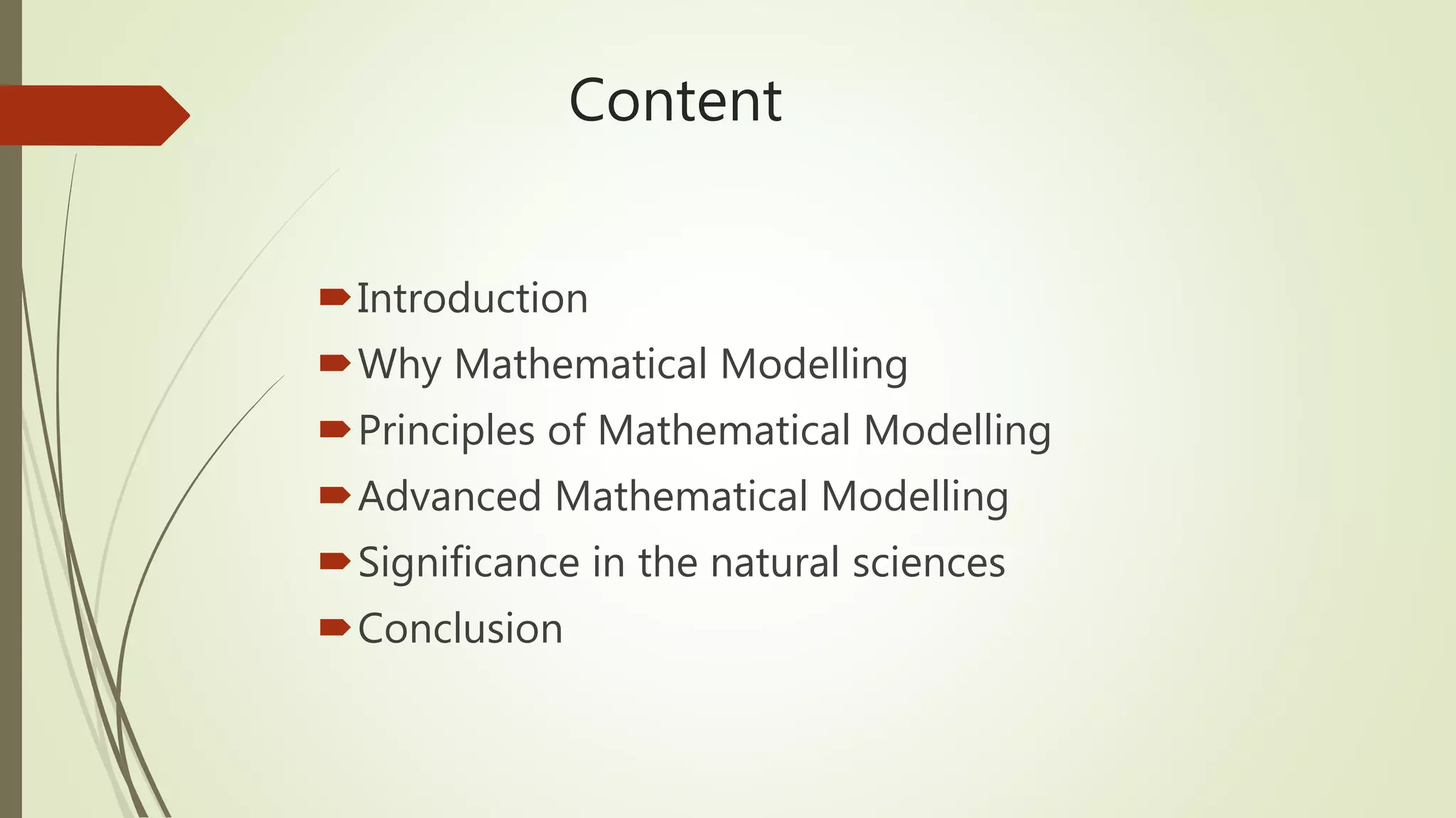 Mathematical modelling ppt | PPT