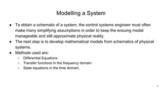 mathematical model of electronic and mechanical system | PPTX