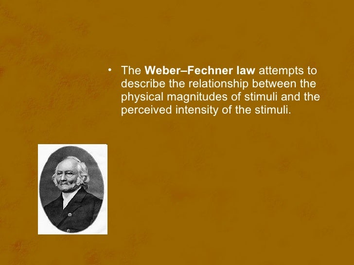 Mathematical psychology1 webner fechner law