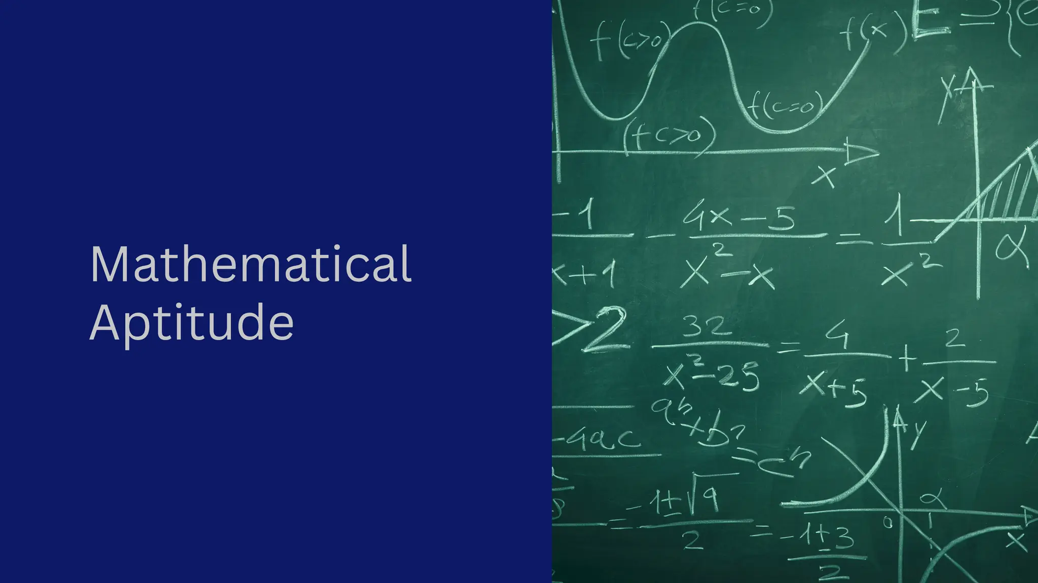 Mathematical
Aptitude
 