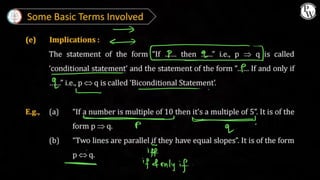 Mathematical Reasoning class notes pdf jee mains | PDF