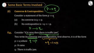 Mathematical Reasoning class notes pdf jee mains | PDF