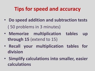 Mathematical skills | PPTX