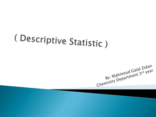 Descriptive Statistic