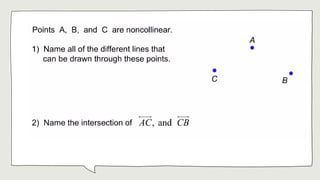 Point System Math Model THE MATHEMATICAL SYSTEM (POINTS, LINES, AND PLANES) | PPTX