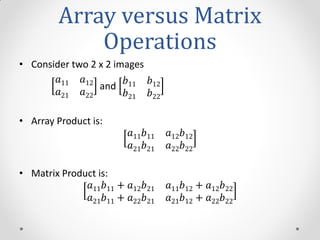 Mathematical tools in dip | PPT