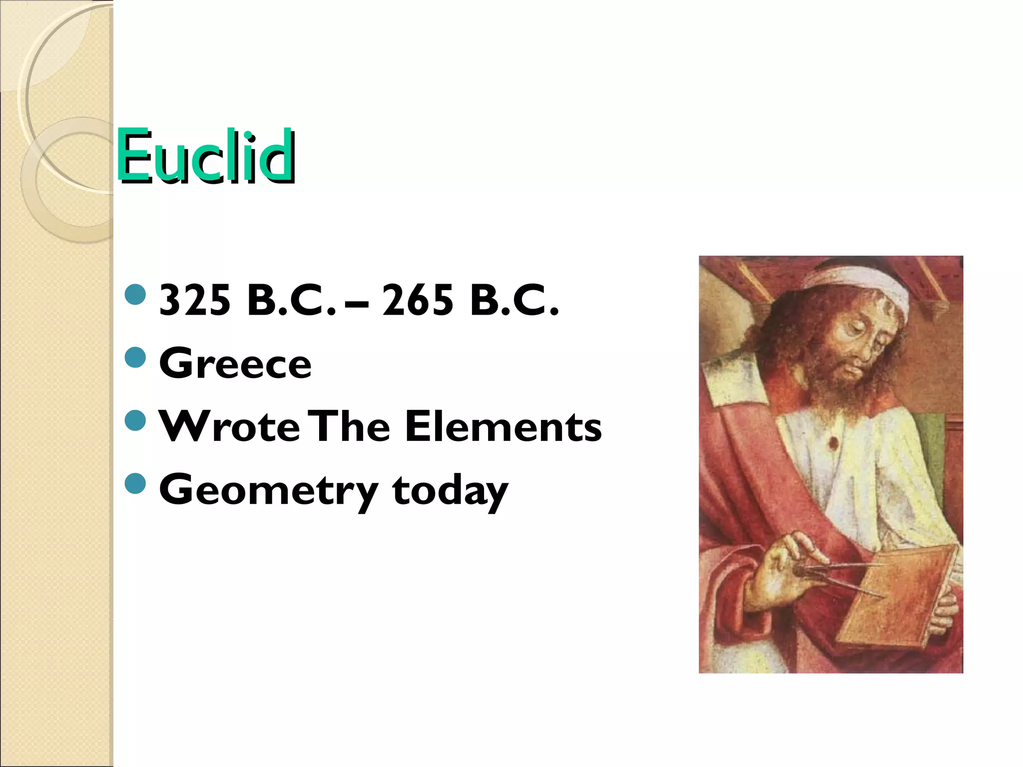 History of mathematicians ppt