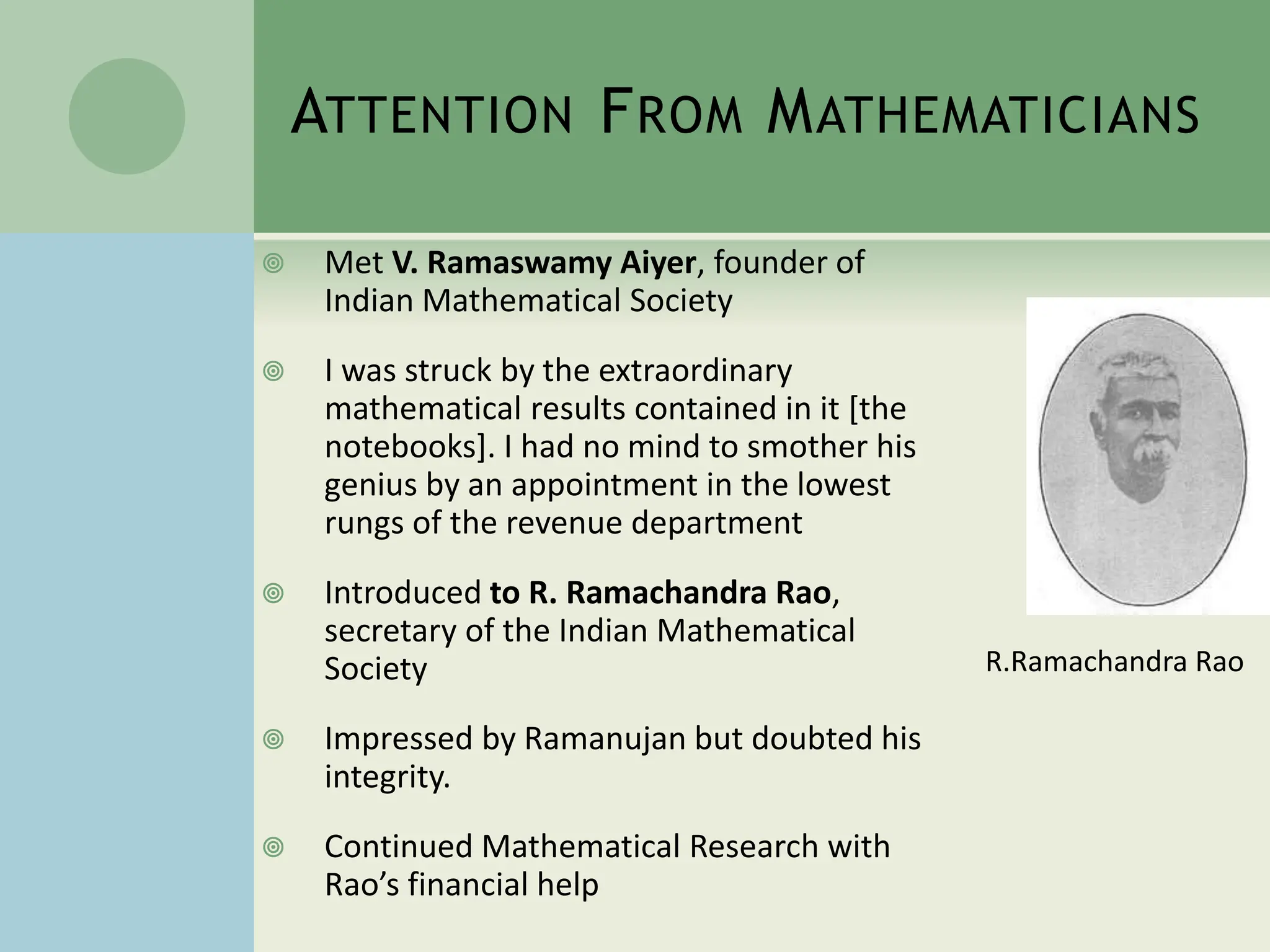 mathematicians a ramanujan about contribution | PPTX