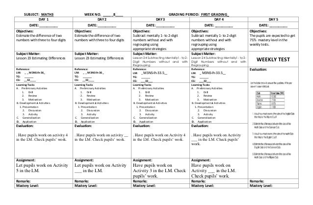 Printables Mathematics Grade 3 k to 12 grade 3 dll mathematics q1 q4 8