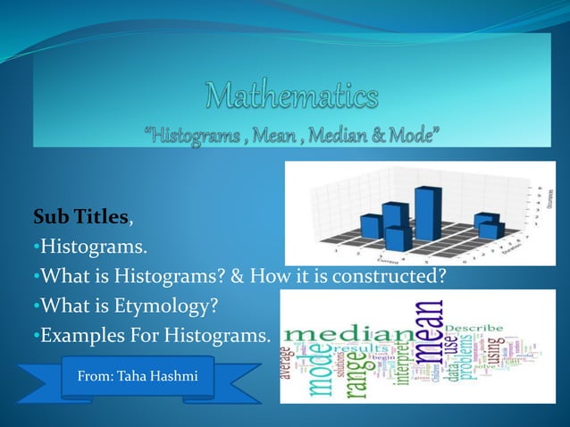 Histograms & Mean Median Mode | PPTX | Science