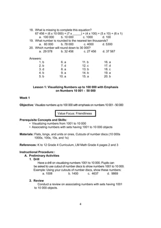 K TO 12 GRADE 4 TEACHER’S GUIDE IN MATHEMATICS (Q1-Q4) | PDF