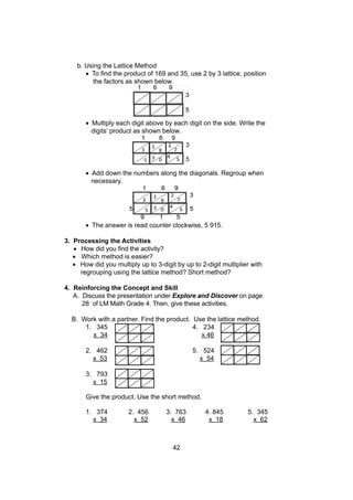 K TO 12 GRADE 4 TEACHER’S GUIDE IN MATHEMATICS (Q1-Q4) | PDF