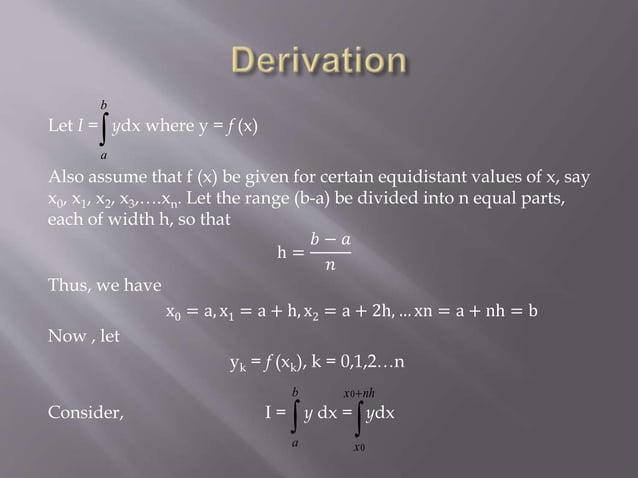 General Quadrature Equation | PPT