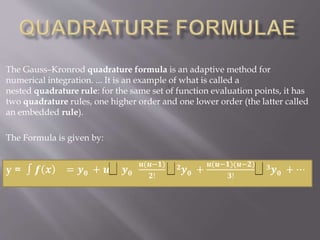 General Quadrature Equation