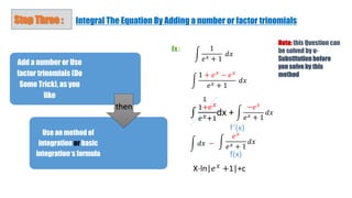 How to Integrate an Equation | Jameel Academy | PPT