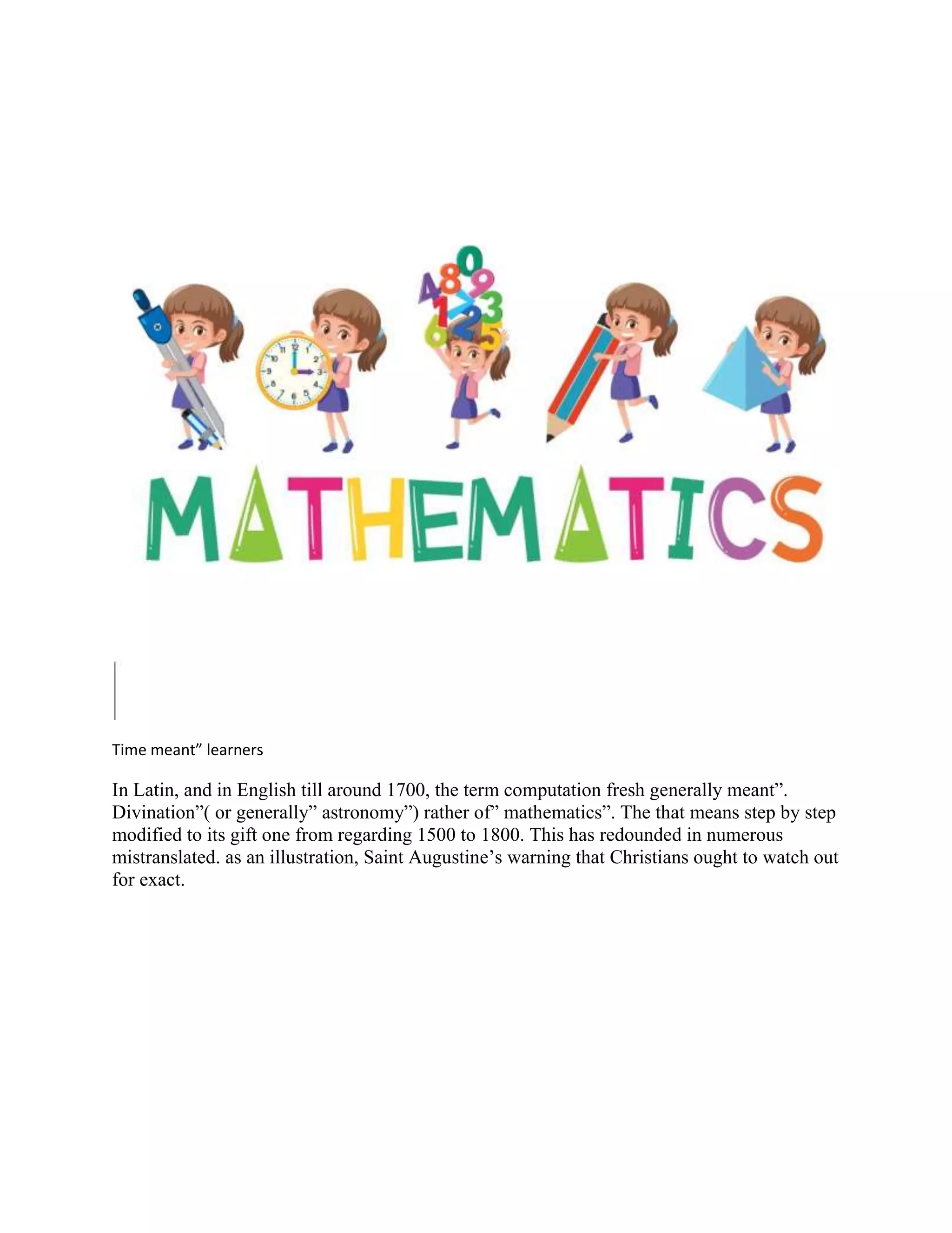 Mathematics docx