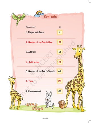 Mathematics NCERT Class 1st | PDF