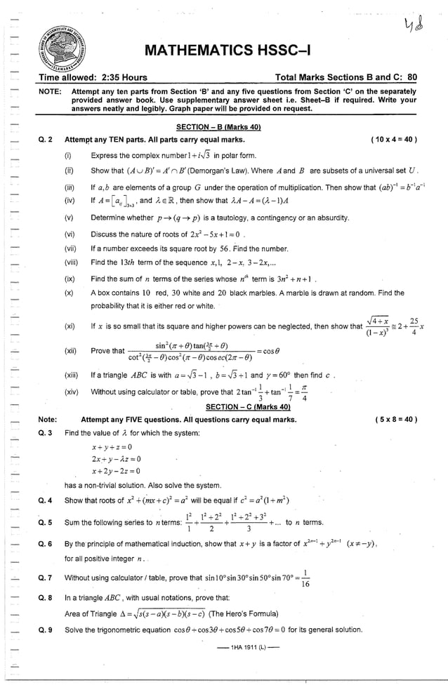 Mathematics 11 2019 Pdf