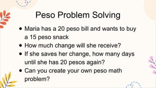 MATHEMATICS2 Q2 2 compare the values of different denominations of peso ...