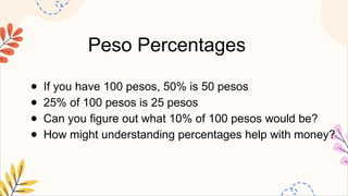 MATHEMATICS2 Q2 2 compare the values of different denominations of peso ...