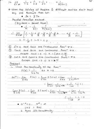Mathematics 3 handwritten classes notes (study materials) for IES PSUs ...