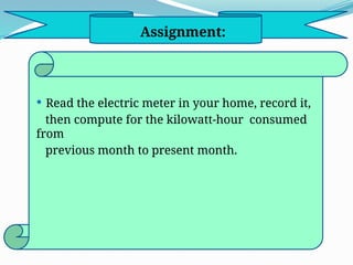 Electric Meter Example Math 6 MATHEMATICS 6 PPT Q4 - Electric Meter.pptx
