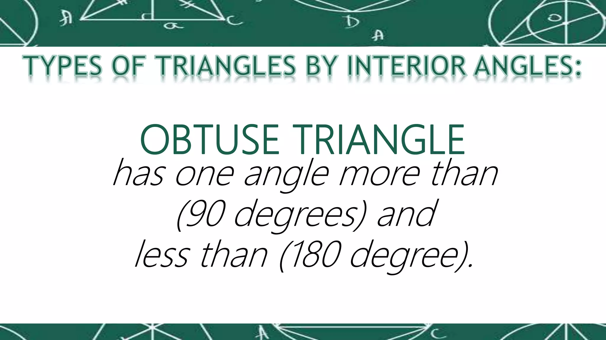 Mathematics 7 - Triangles (Classification of Triangles according to
