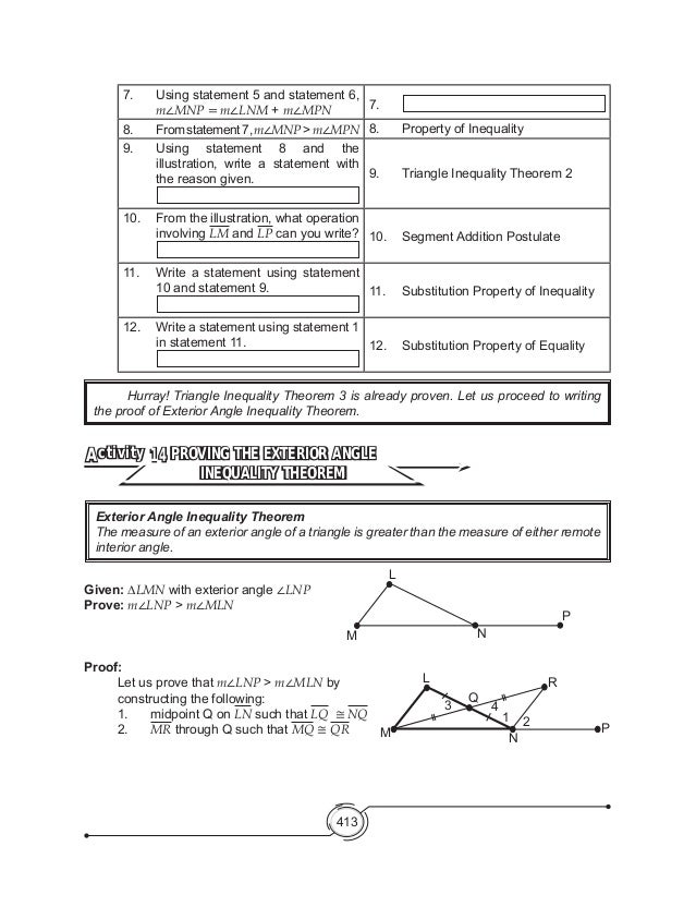 Bestseller: 5 4 Inequalities In One Triangle Worksheet Answers