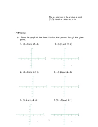 Mathematics 8 Linear Functions | DOC