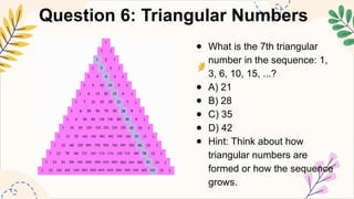 MATHEMATICS8 Q1 13. formulate the rule for finding the next term in a ...