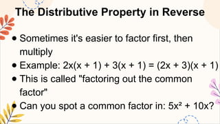 MATHEMATICS8 Q1 6. multiply simple monomials and binomials with simple ...