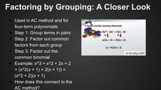 MATHEMATICS8 Q1 8. completely factor different types of polynomials ...