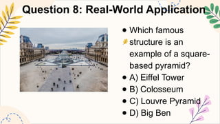 Famous Rectangular Pyramds MATHEMATICS8 Q2 5. find the volume of pyramids other than square and ...