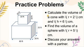 MATHEMATICS8 Q2 8. find the volumes of cones and spheres.pptx