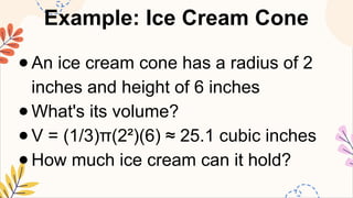 MATHEMATICS8 Q2 9. solve problems involving the volume of cones and ...