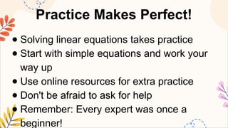 MATHEMATICS8 Q3 1. solve linear equations in one variable.pptx